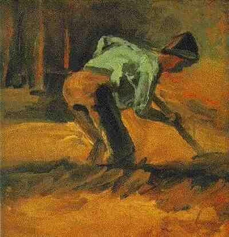  42-Vincent van Gogh-Contadino che scava, 1882 